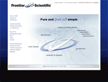 Tablet Screenshot of frontiersci.com